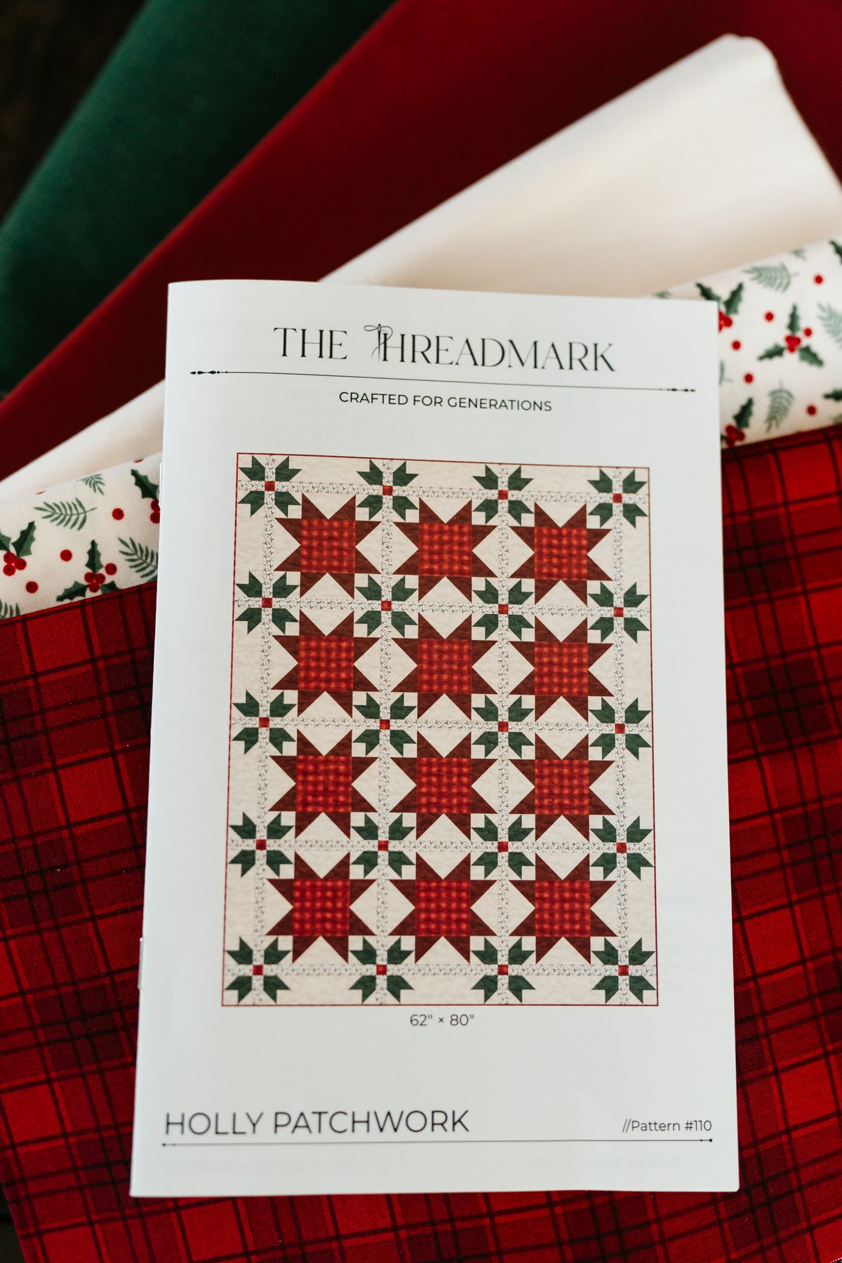 Holly Patchwork Quilt Kit